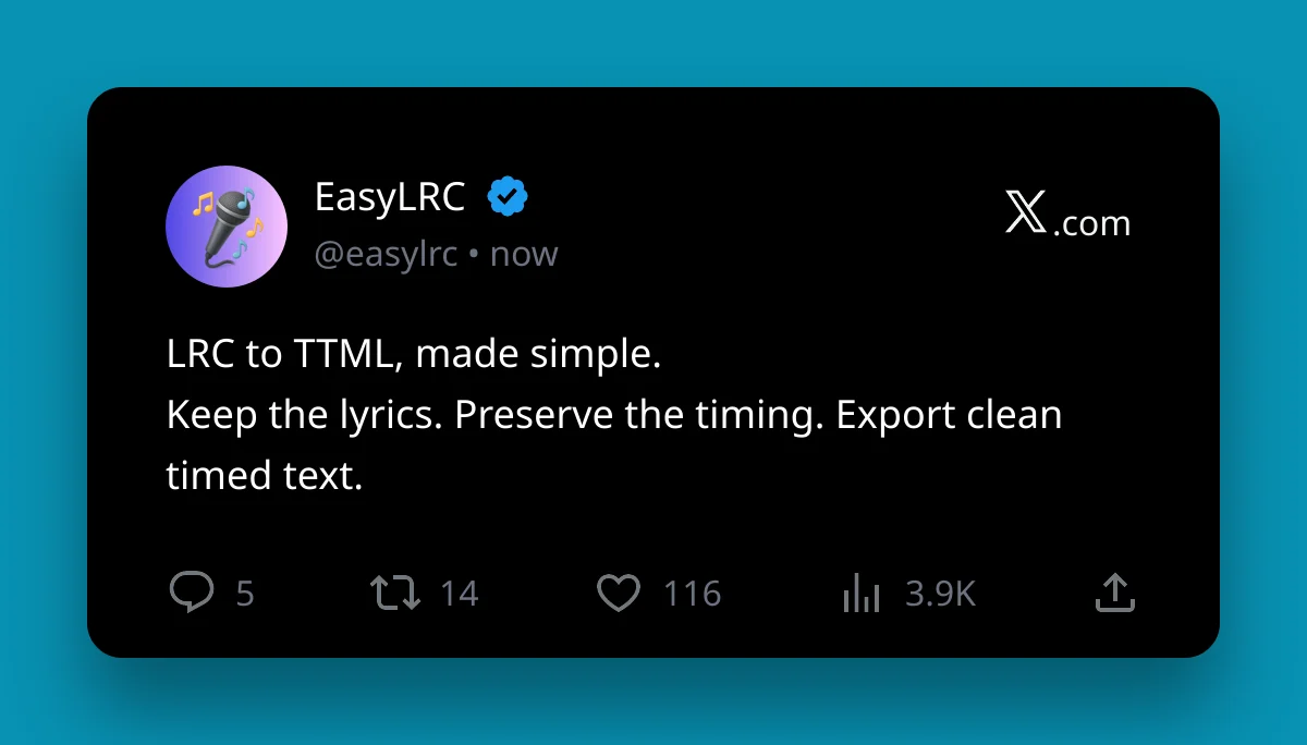 LRC to TTML: Simple Guide for Timed Lyrics - Comprehensive guide to Enhanced LRC files with word-level timing